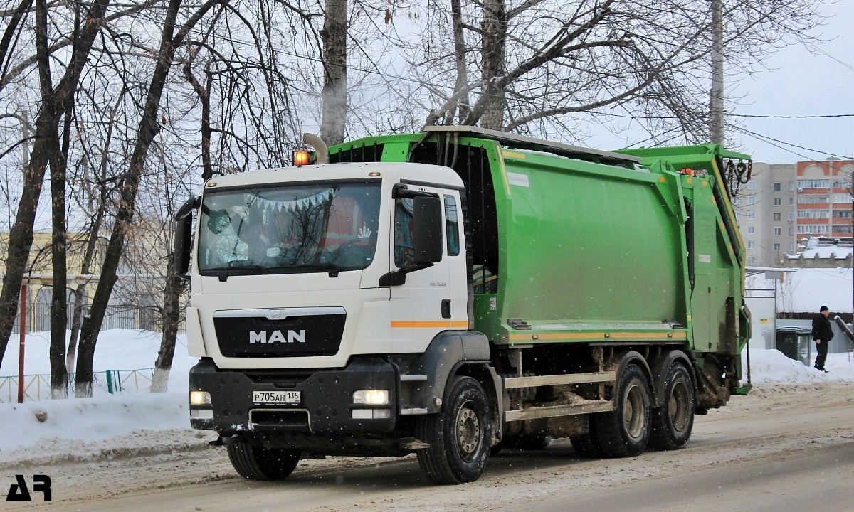 Воронежская область, № Р 705 АН 136 — MAN TGS 33.360