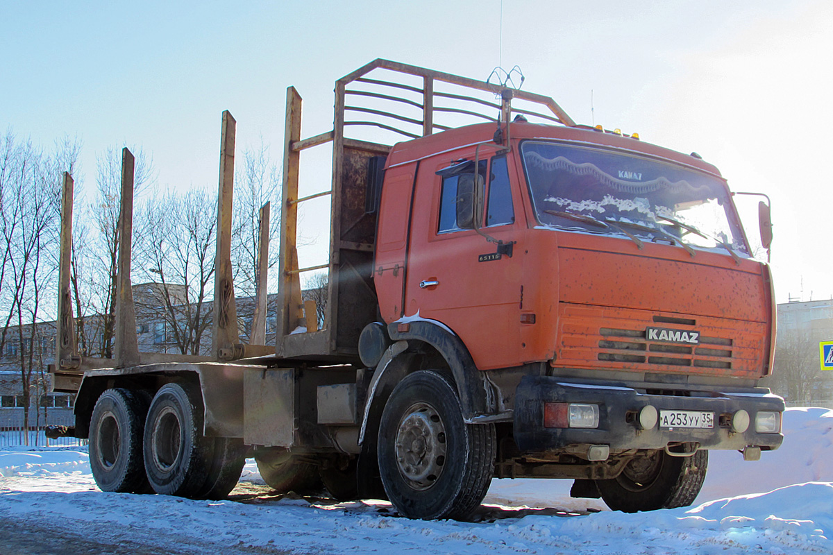 Ивановская область, № А 253 УУ 35 — КамАЗ-65115-D3(97)