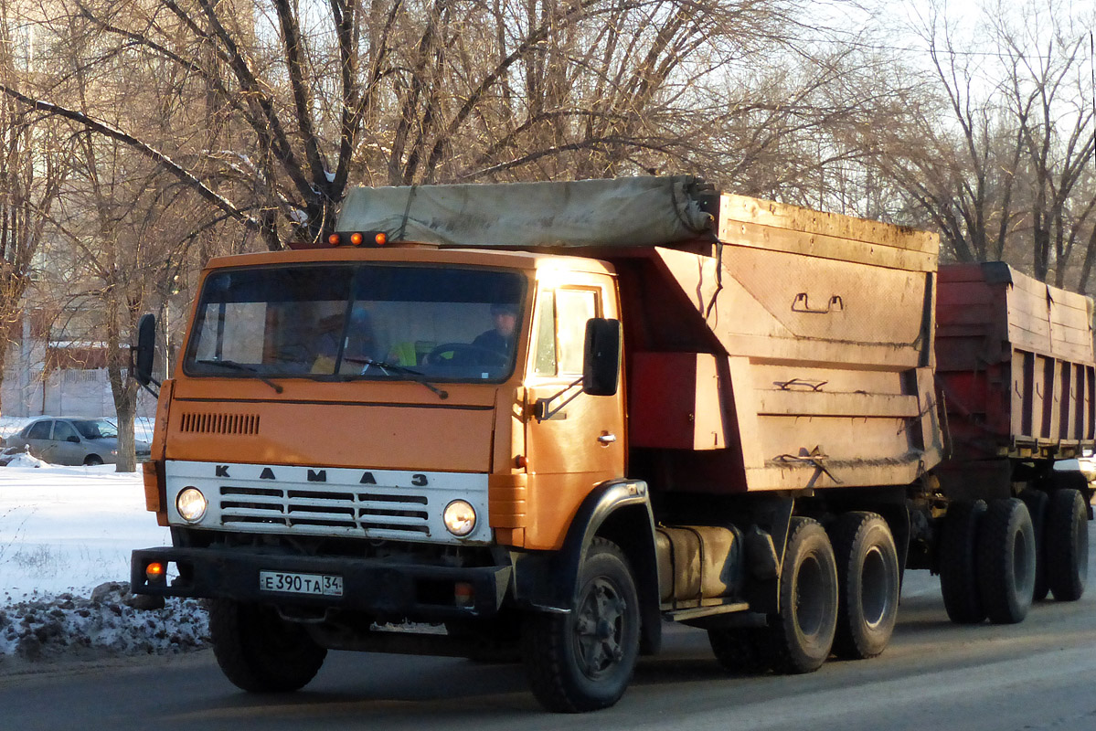 Волгоградская область, № Е 390 ТА 34 — КамАЗ-55111 [551110]