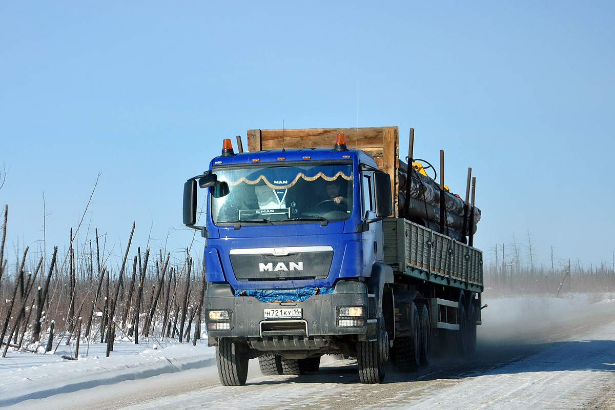 Саха (Якутия), № Н 721 КУ 14 — MAN TGS 33.480
