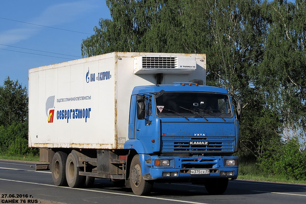 Коми, № Н 375 СХ 11 — КамАЗ-65117-62