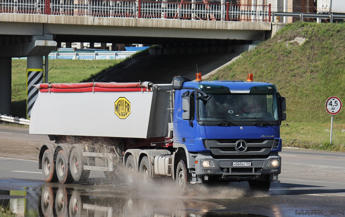 Красноярский край, № Н 560 ЕК 124 — Mercedes-Benz Actros ('2003)