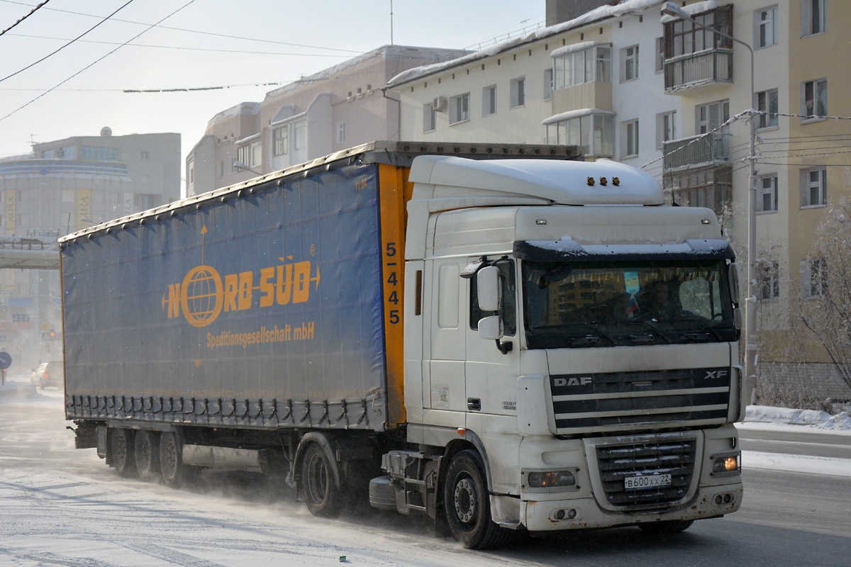 Алтайский край, № В 600 ХХ 22 — DAF XF105 FT