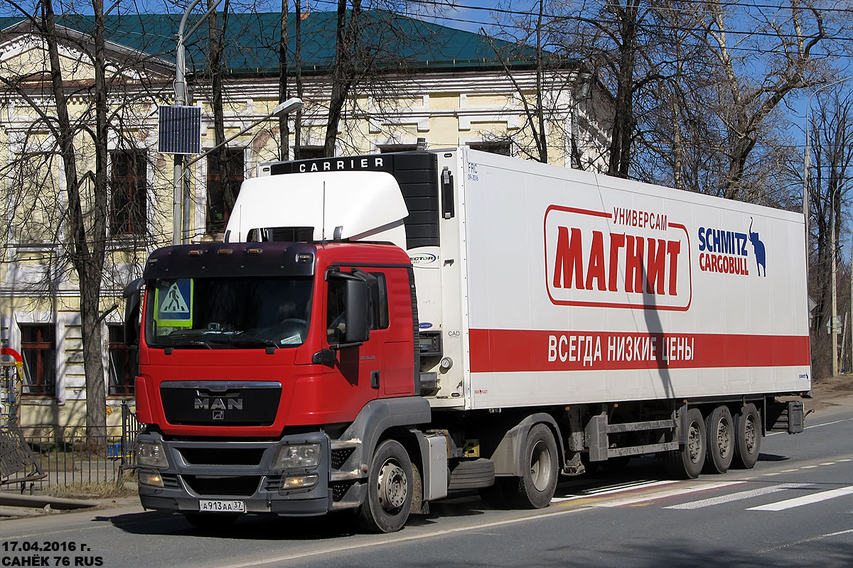 Тверская область, № А 913 АА 37 — MAN TGS 18.360