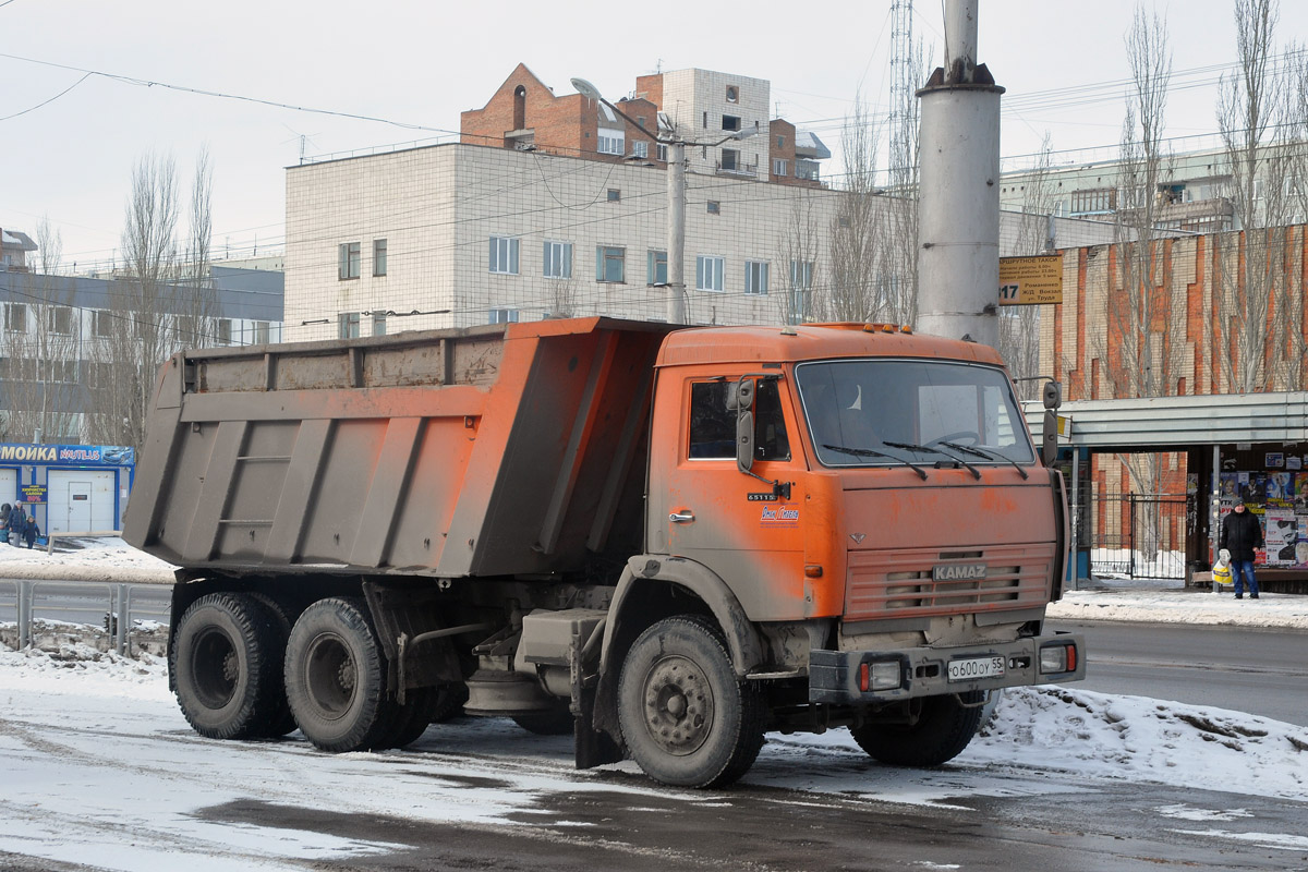 Омская область, № О 600 ОУ 55 — КамАЗ-65115-D3(97)