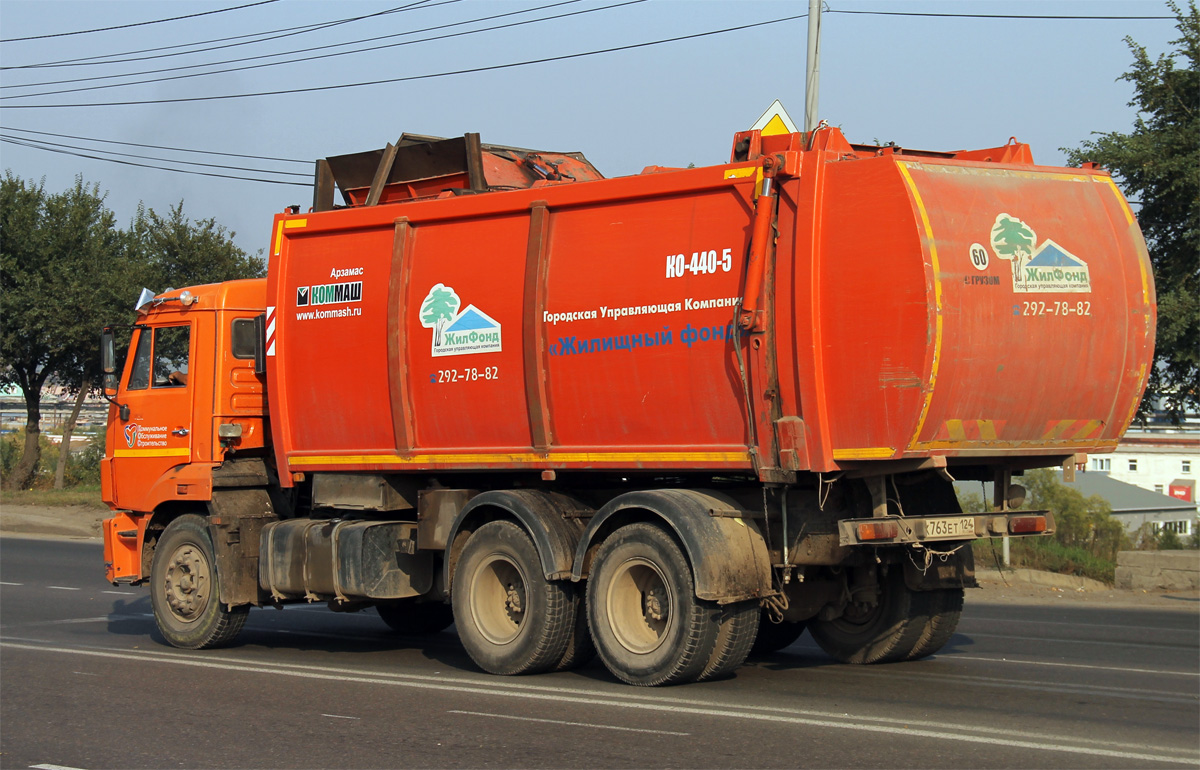 Красноярский край, № К 763 ЕТ 124 — КамАЗ-65115-D3(97)
