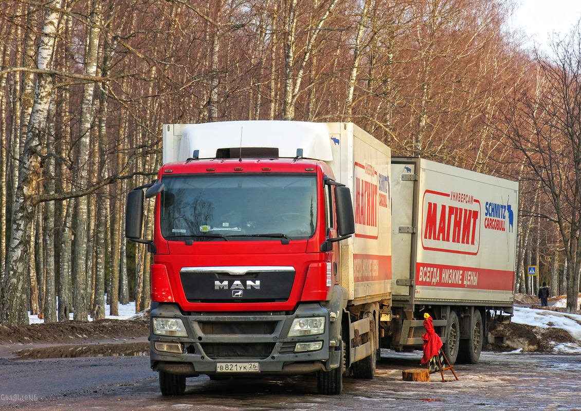 Ставропольский край, № В 821 УК 26 — MAN TGS 26.350