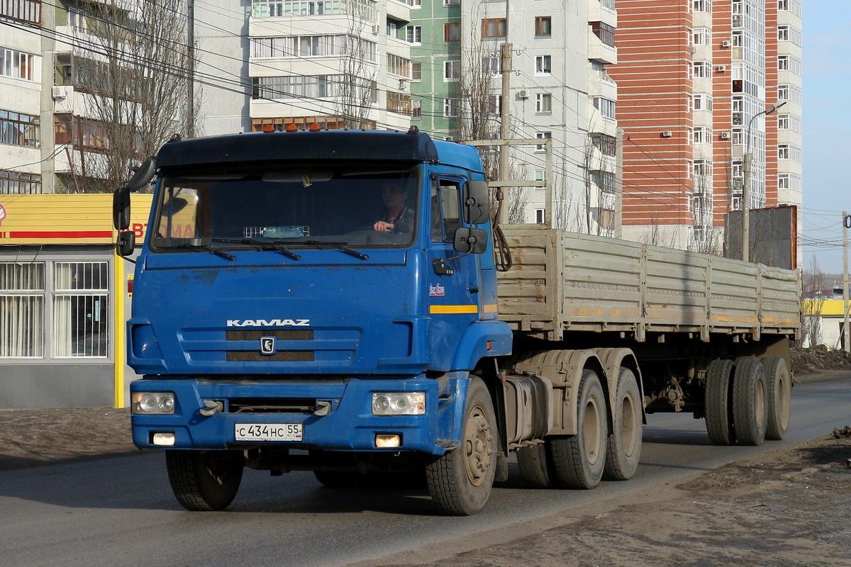Омская область, № С 434 НС 55 — КамАЗ-65116-N3(78)