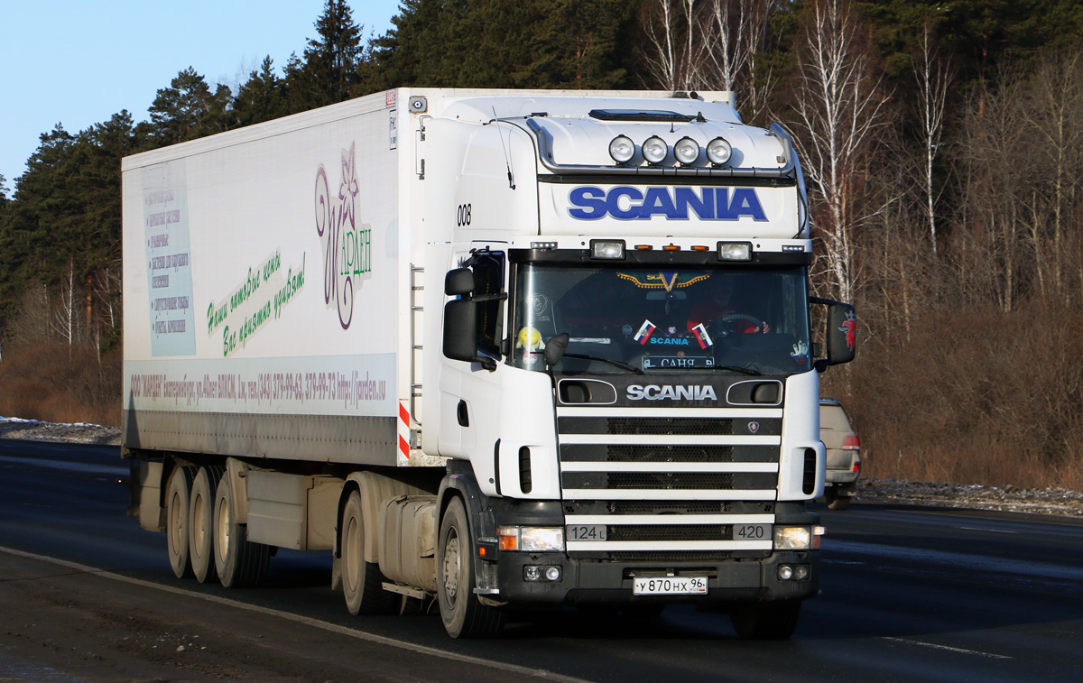Свердловская область, № У 870 НХ 96 — Scania ('1996) R124L