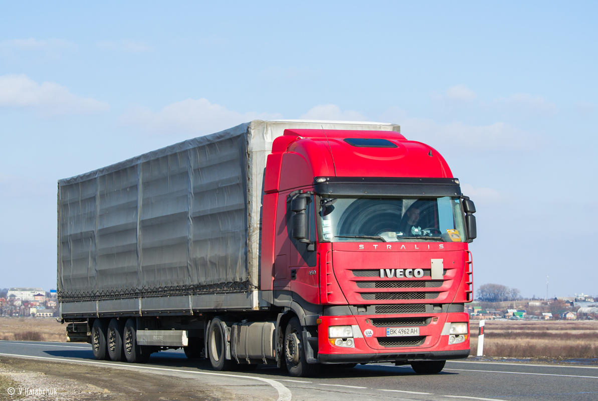 Ровненская область, № ВК 4962 АН — IVECO Stralis ('2007) 450
