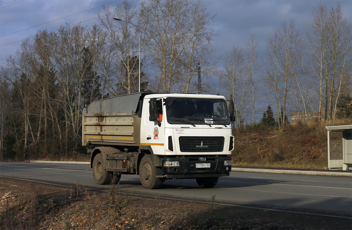 Красноярский край, № Е 113 МУ 124 — МАЗ-5550B3