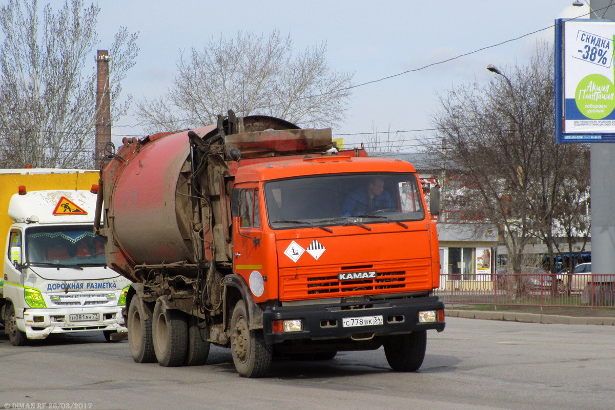 Волгоградская область, № С 778 ВК 34 — КамАЗ-65115-62