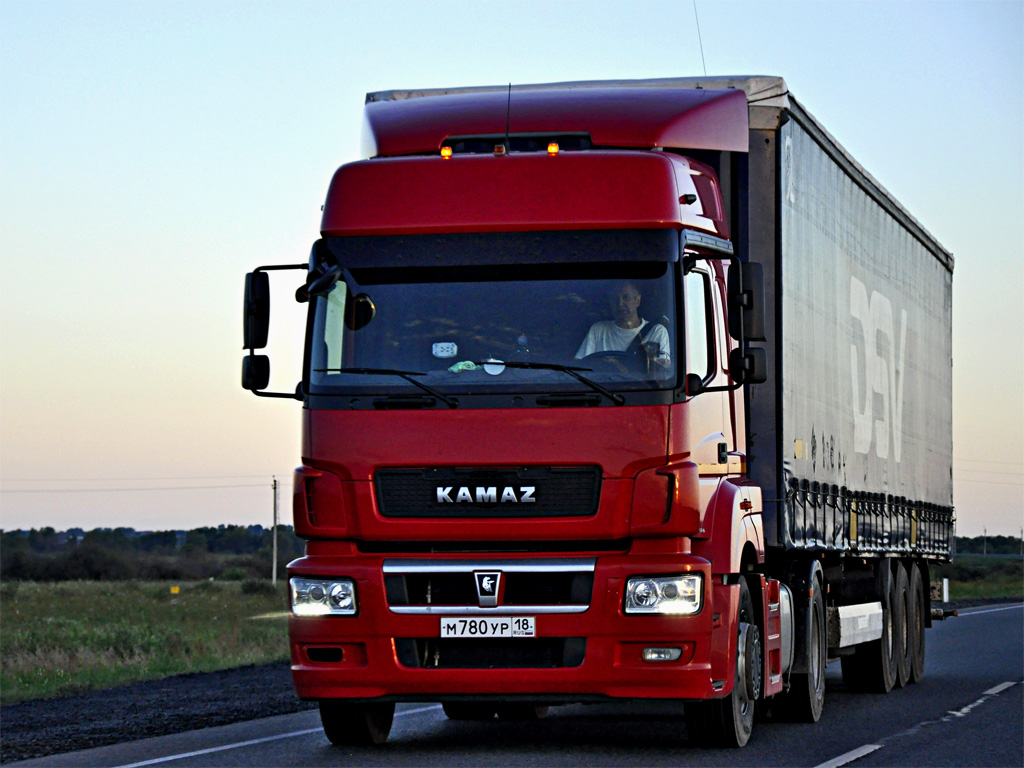 Удмуртия, № М 780 УР 18 — КамАЗ-5490-S5(87)