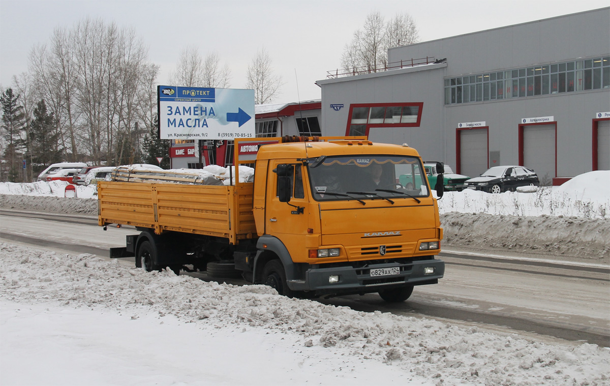 Красноярский край, № О 829 АХ 124 — КамАЗ-4308-A3(96)