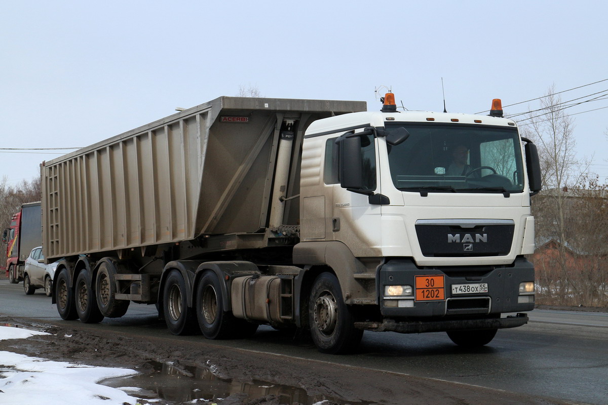 Омская область, № Т 438 ОХ 55 — MAN TGS 33.440