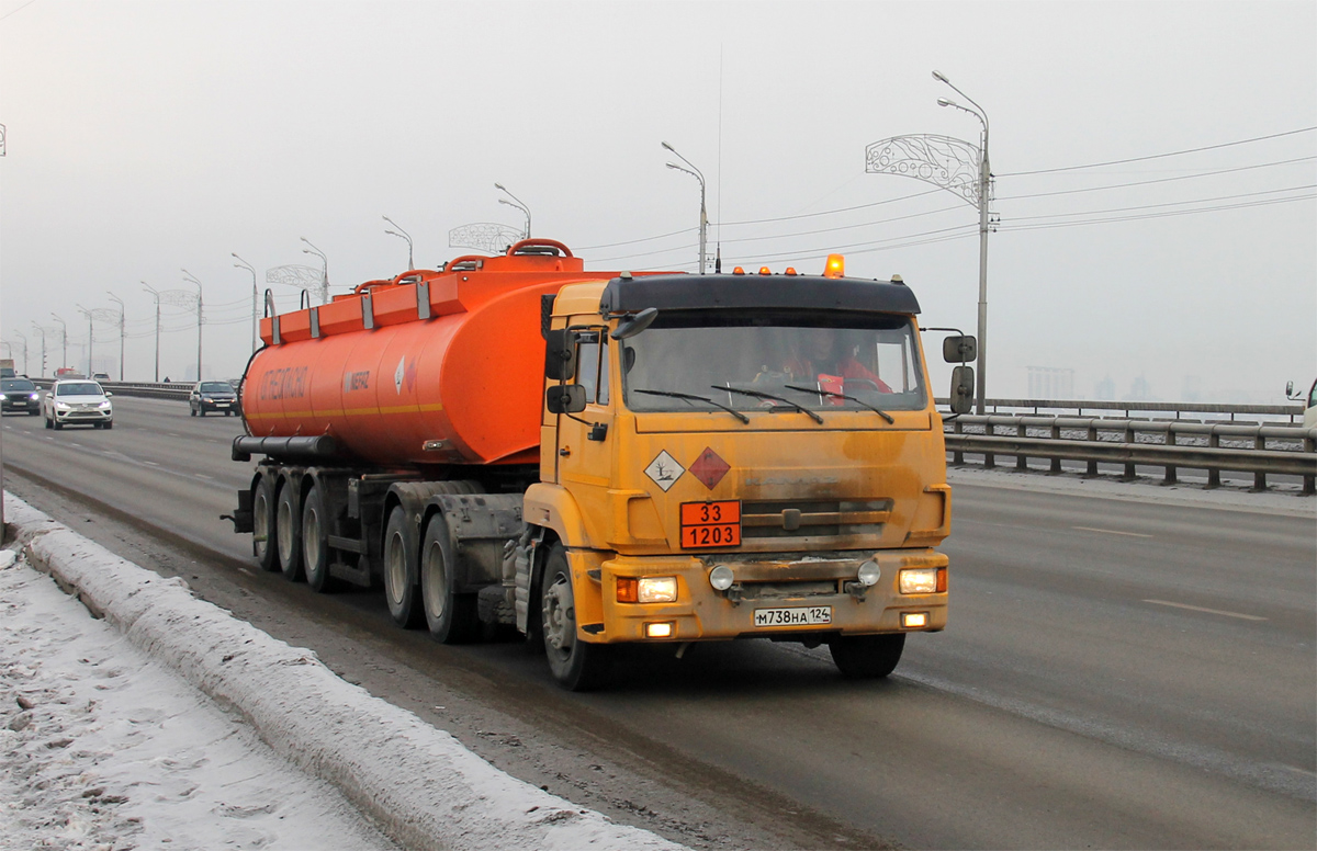 Красноярский край, № М 738 НА 124 — КамАЗ-65116-A4(23)