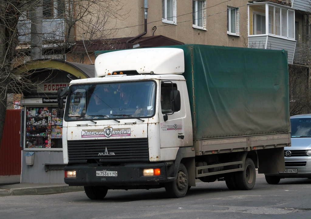 Калужская область, № Н 753 ЕТ 40 — МАЗ-437130