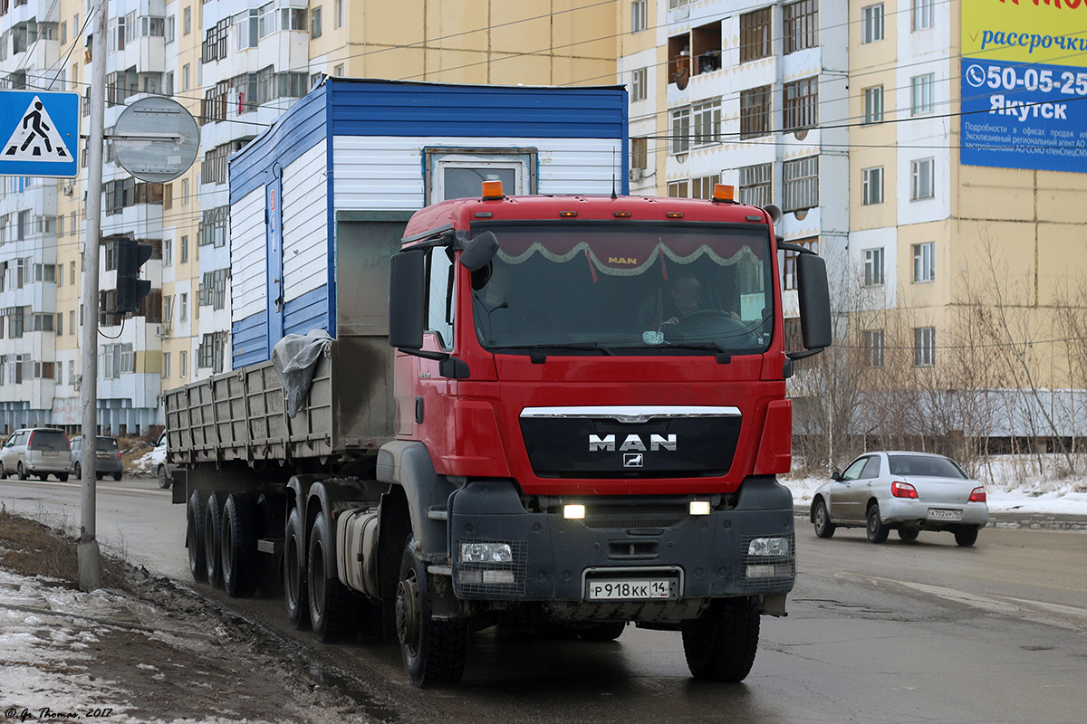 Саха (Якутия), № Р 918 КК 14 — MAN TGS 33.430
