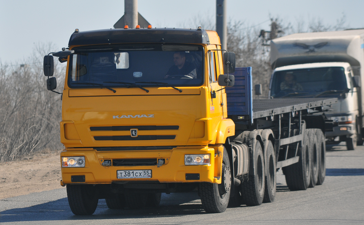 Омская область, № Т 381 СХ 55 — КамАЗ-65116-A4(23)