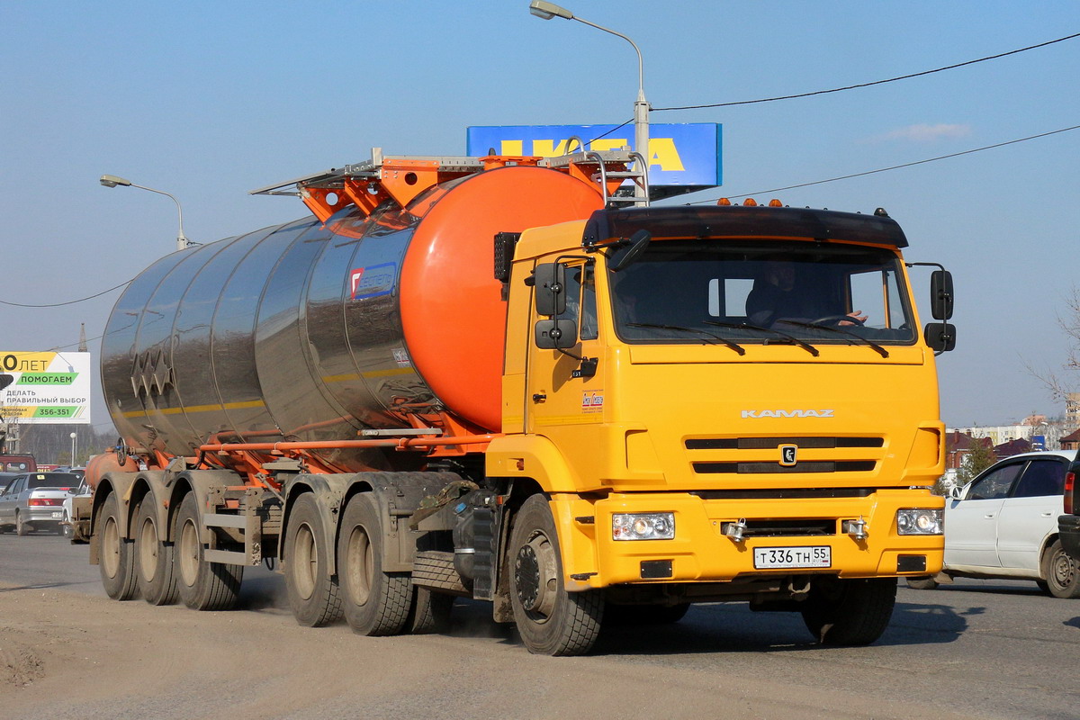 Омская область, № Т 336 ТН 55 — КамАЗ-65116-A4(23)