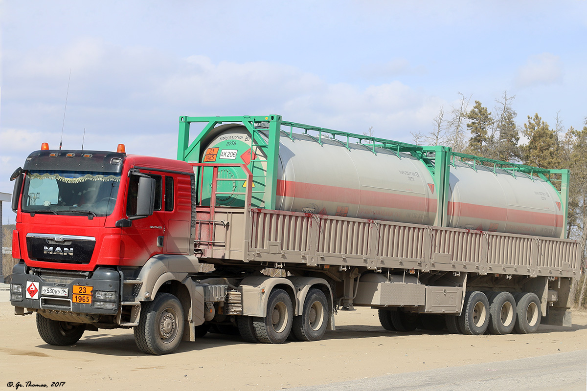 Саха (Якутия), № У 530 КУ 14 — MAN TGS 33.480