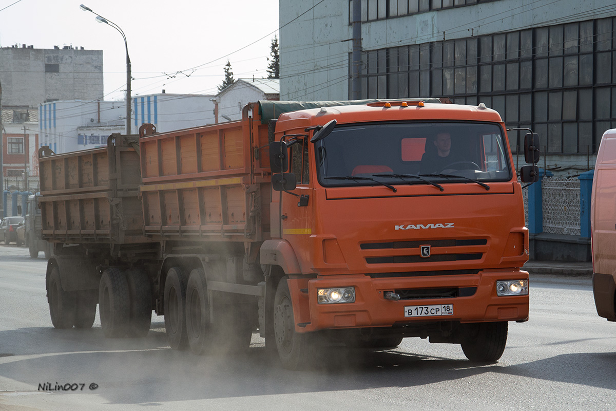 Удмуртия, № В 173 СР 18 — КамАЗ-65115-L4(19)