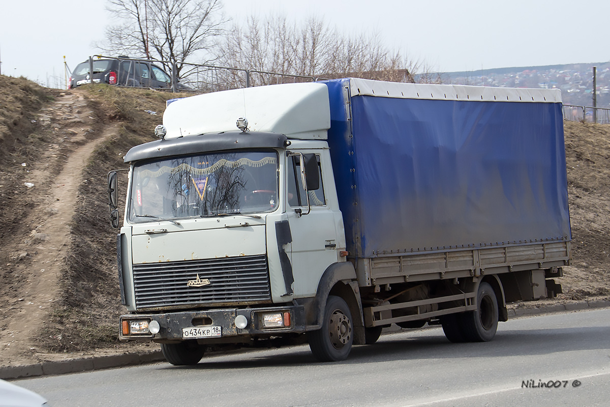 Удмуртия, № О 434 КР 18 — МАЗ-437040