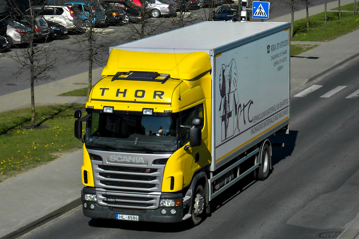 Латвия, № HL-8586 — Scania ('2009-2011, общая модель)