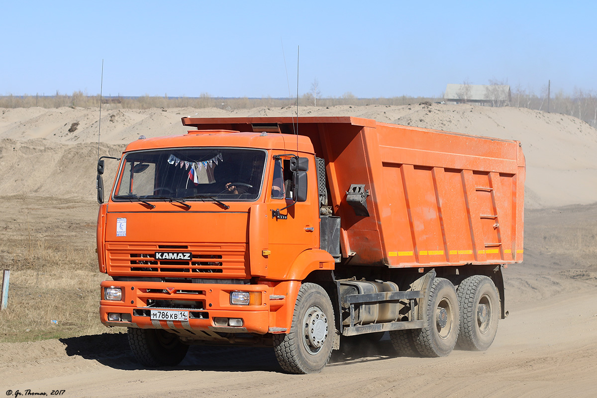 Саха (Якутия), № М 786 КВ 14 — КамАЗ-6520 [652000]