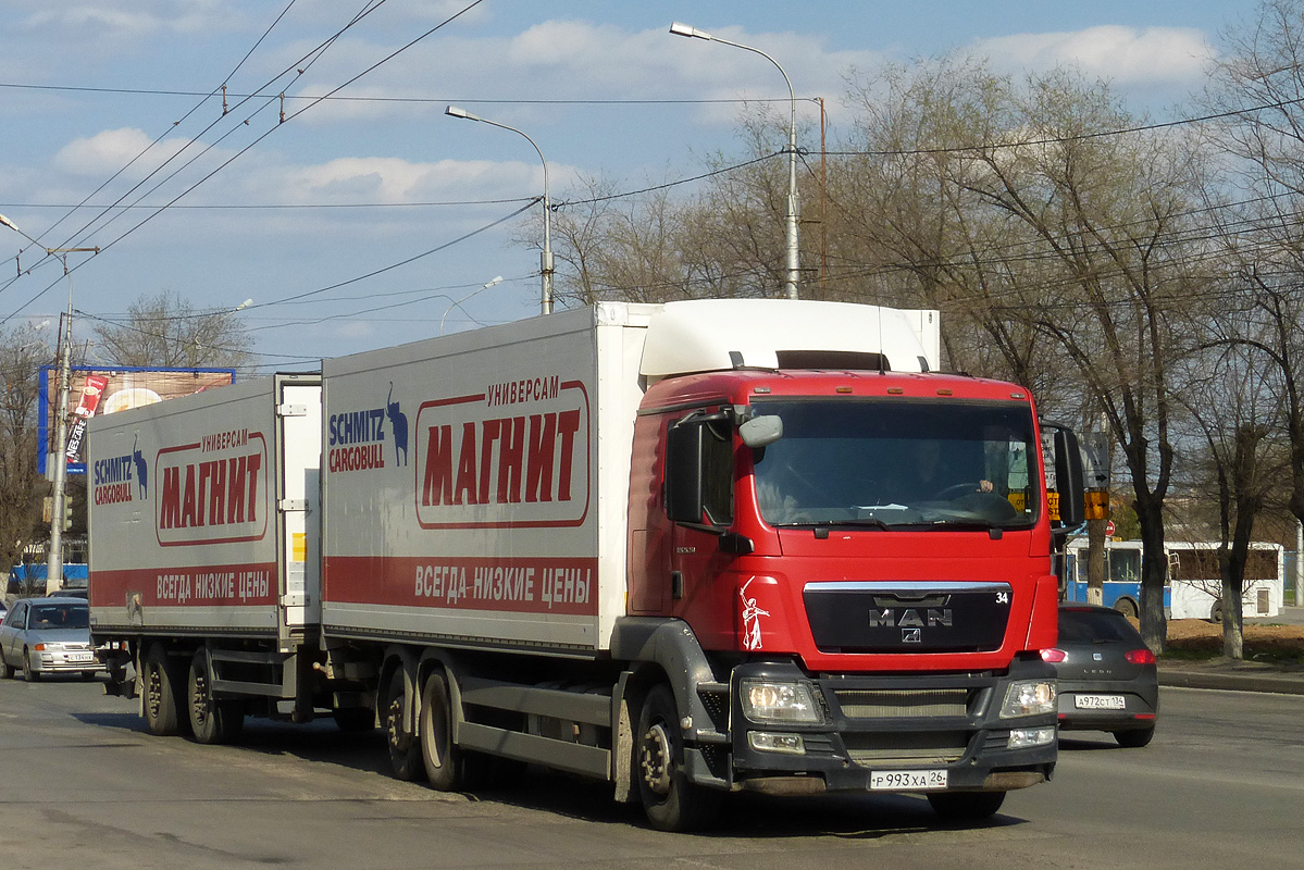 Волгоградская область, № Р 993 ХА 26 — MAN TGS 26.350
