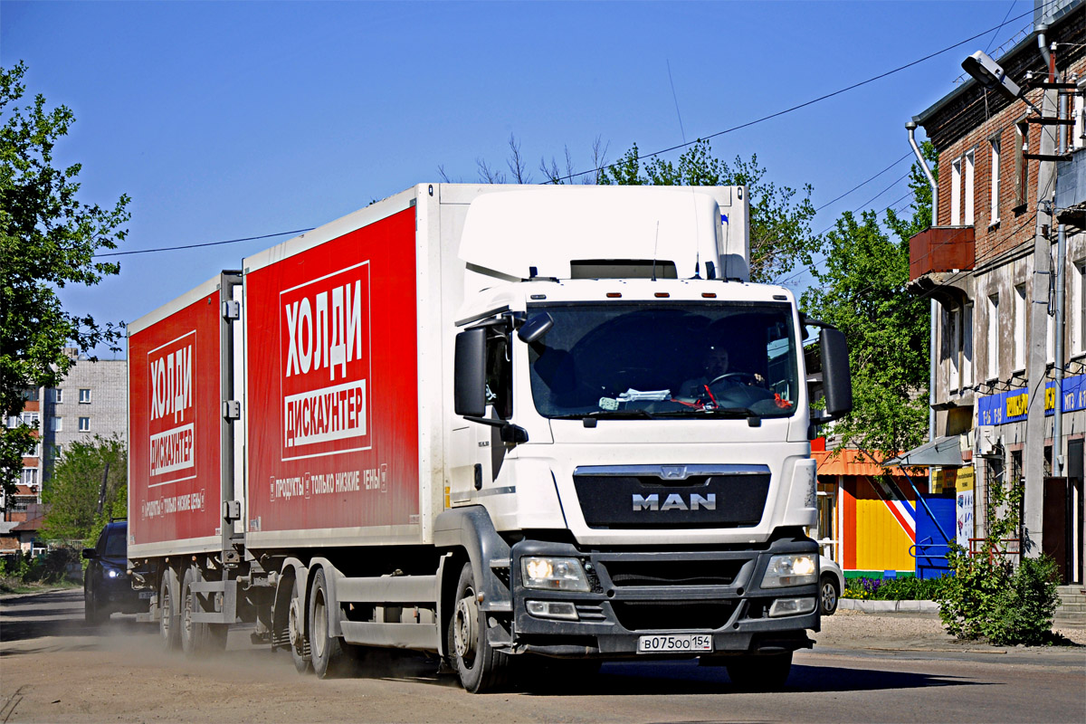 Новосибирская область, № В 075 ОО 154 — MAN TGS 26.360