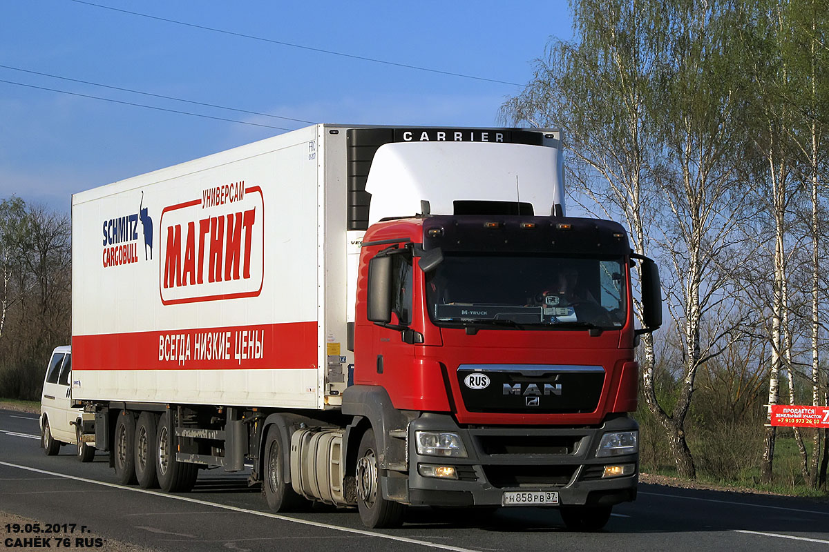 Орловская область, № Н 858 РВ 37 — MAN TGS 18.360