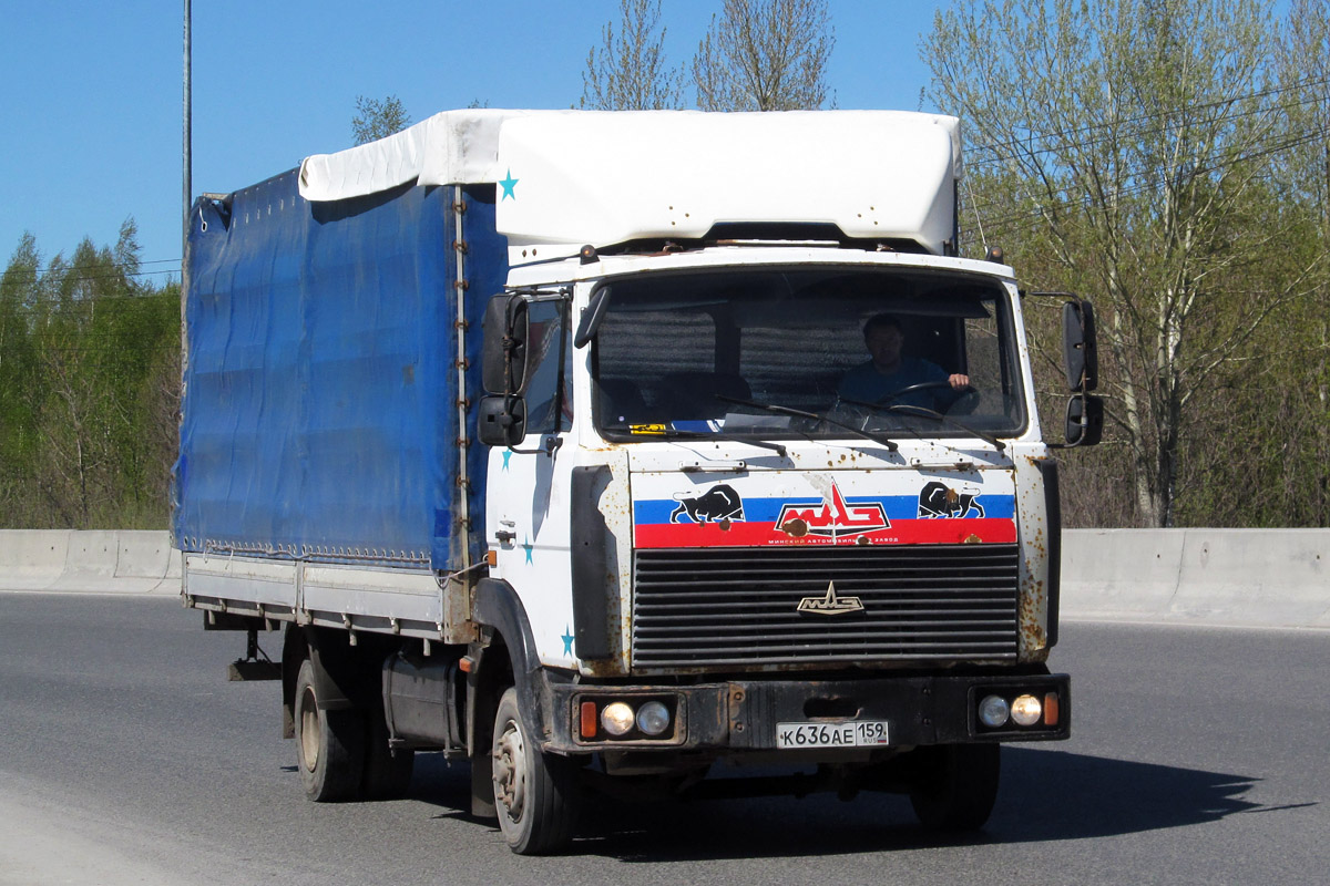 Пермский край, № К 636 АЕ 159 — МАЗ-437041