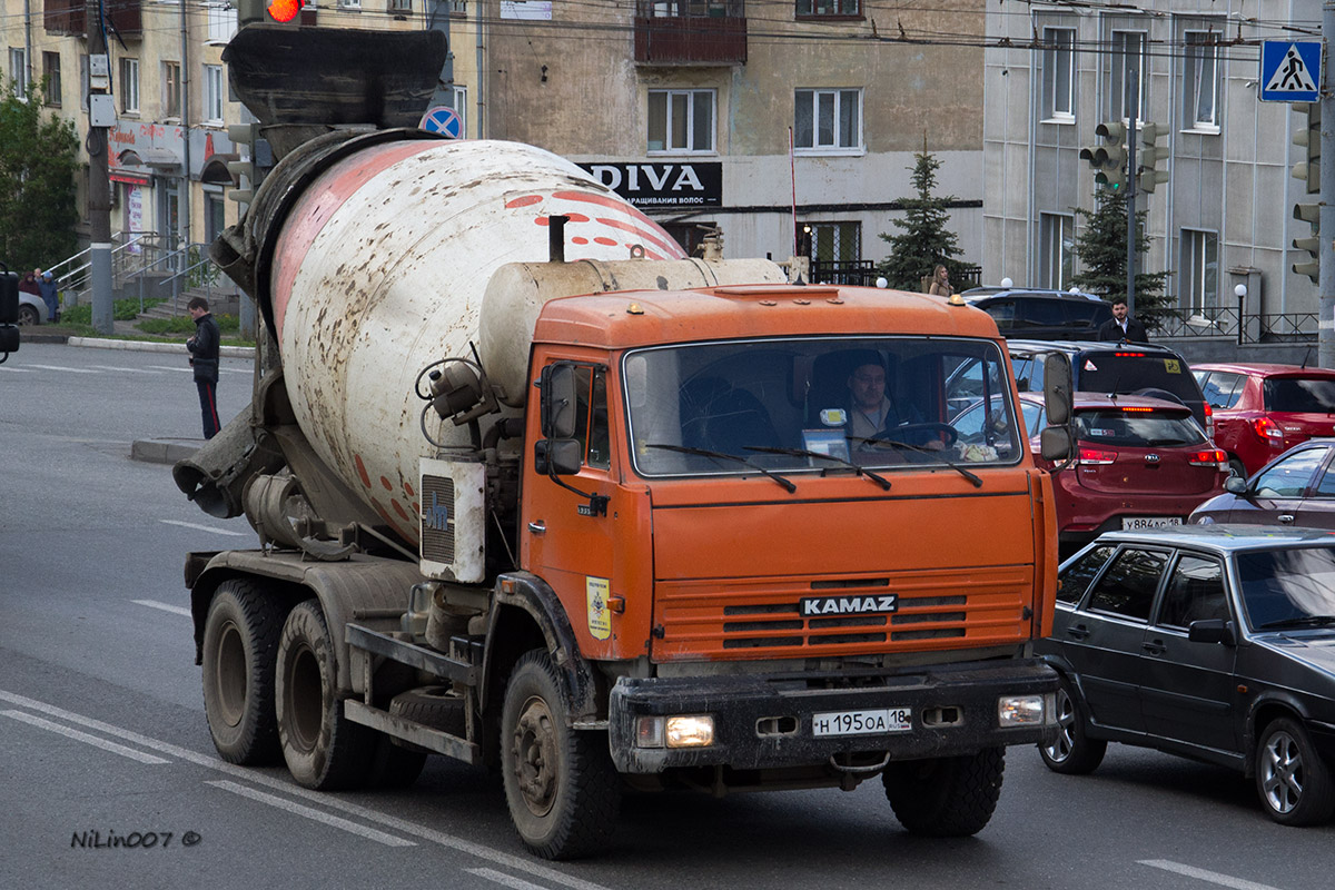 Удмуртия, № Н 195 ОА 18 — КамАЗ-53229-15 [53229R]