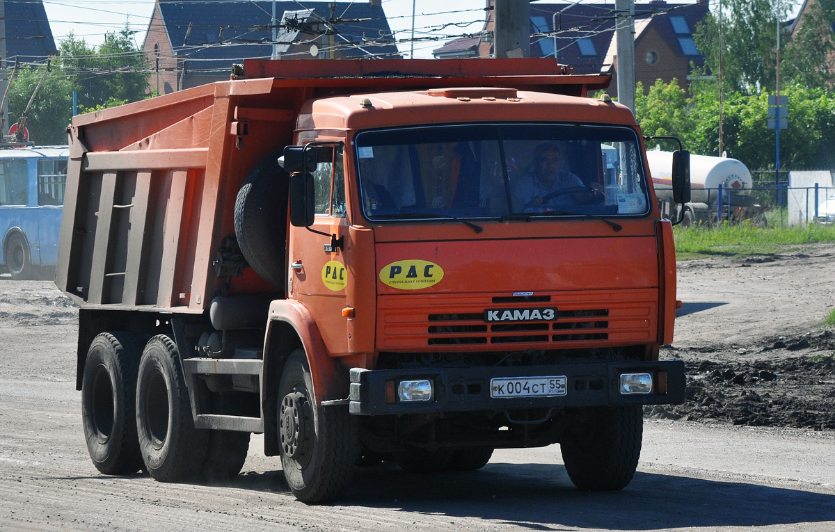 Омская область, № К 004 СТ 55 — КамАЗ-65115-02 [65115C]