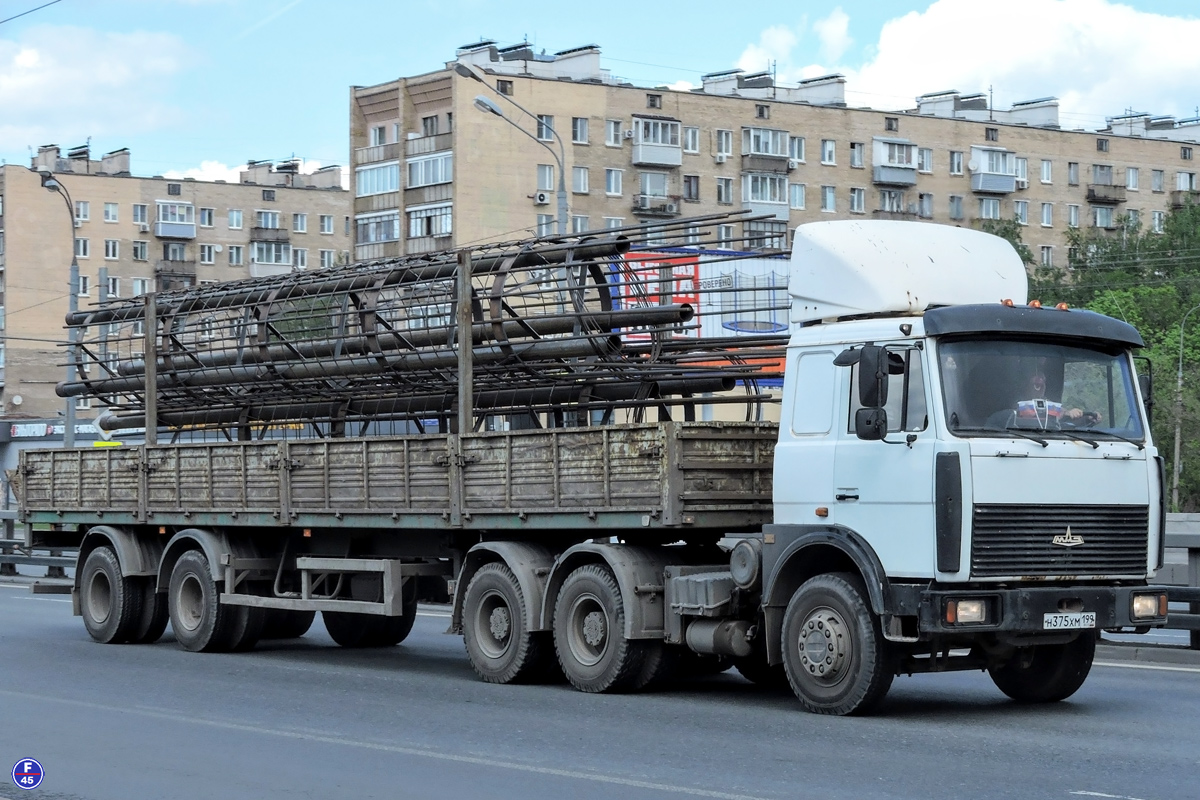 Москва, № Н 375 ХМ 199 — МАЗ-6422A8