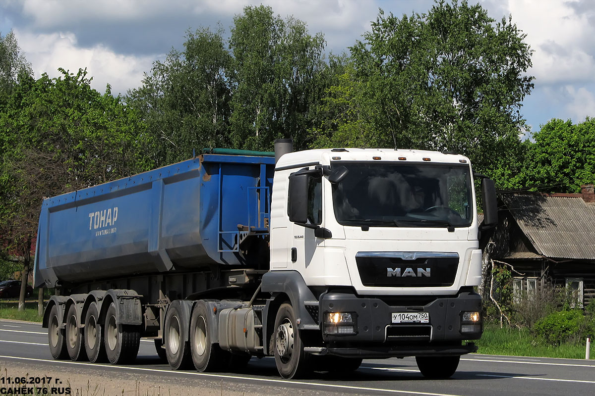Московская область, № У 104 ОМ 750 — MAN TGS 26.440