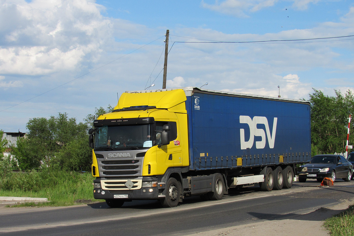 Московская область, № О 374 УА 190 — Scania ('2009-2011, общая модель)