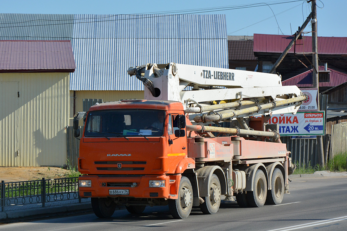 Саха (Якутия), № К 686 КУ 14 — КамАЗ-6540-A4(23)
