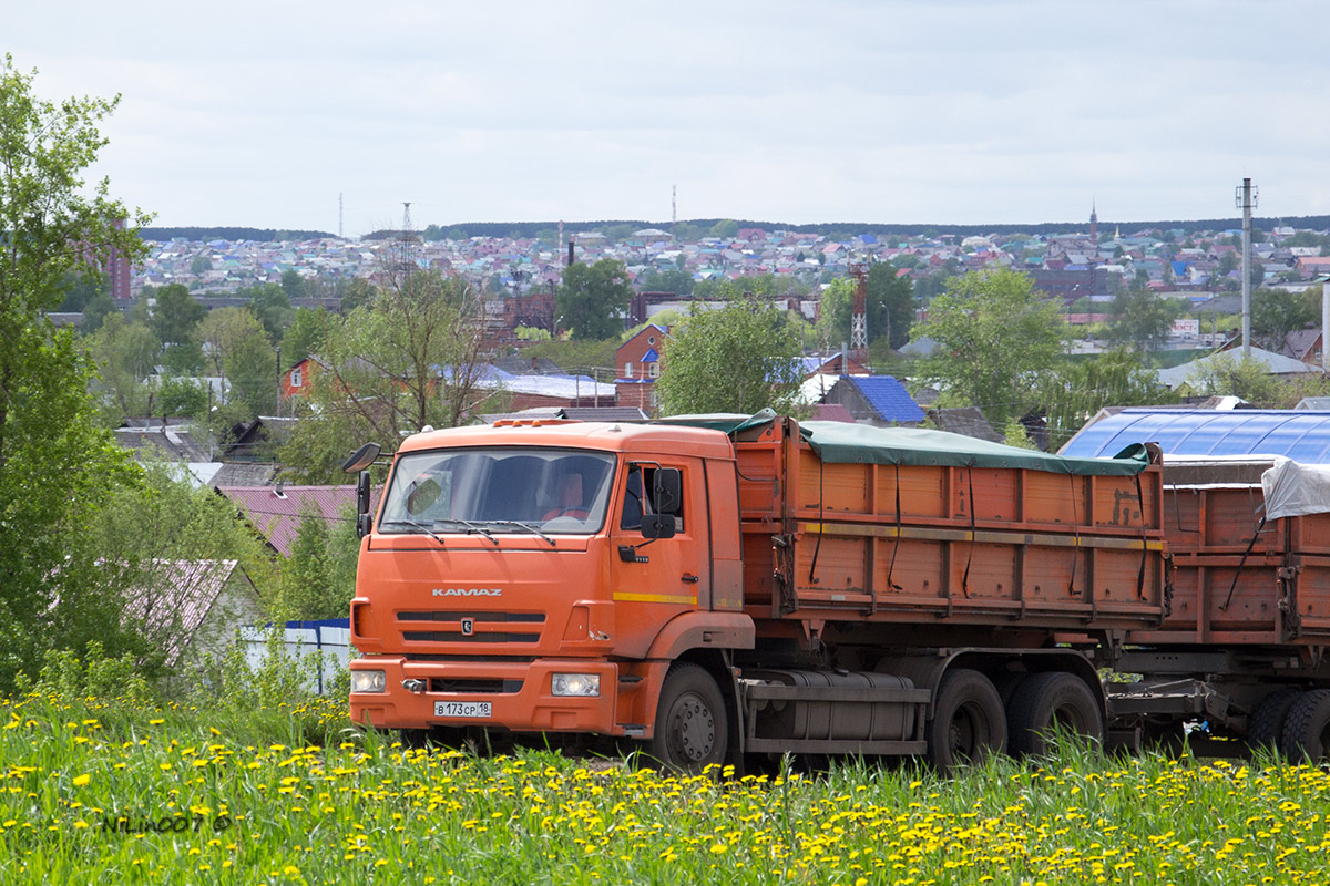 Удмуртия, № В 173 СР 18 — КамАЗ-65115-L4(19)
