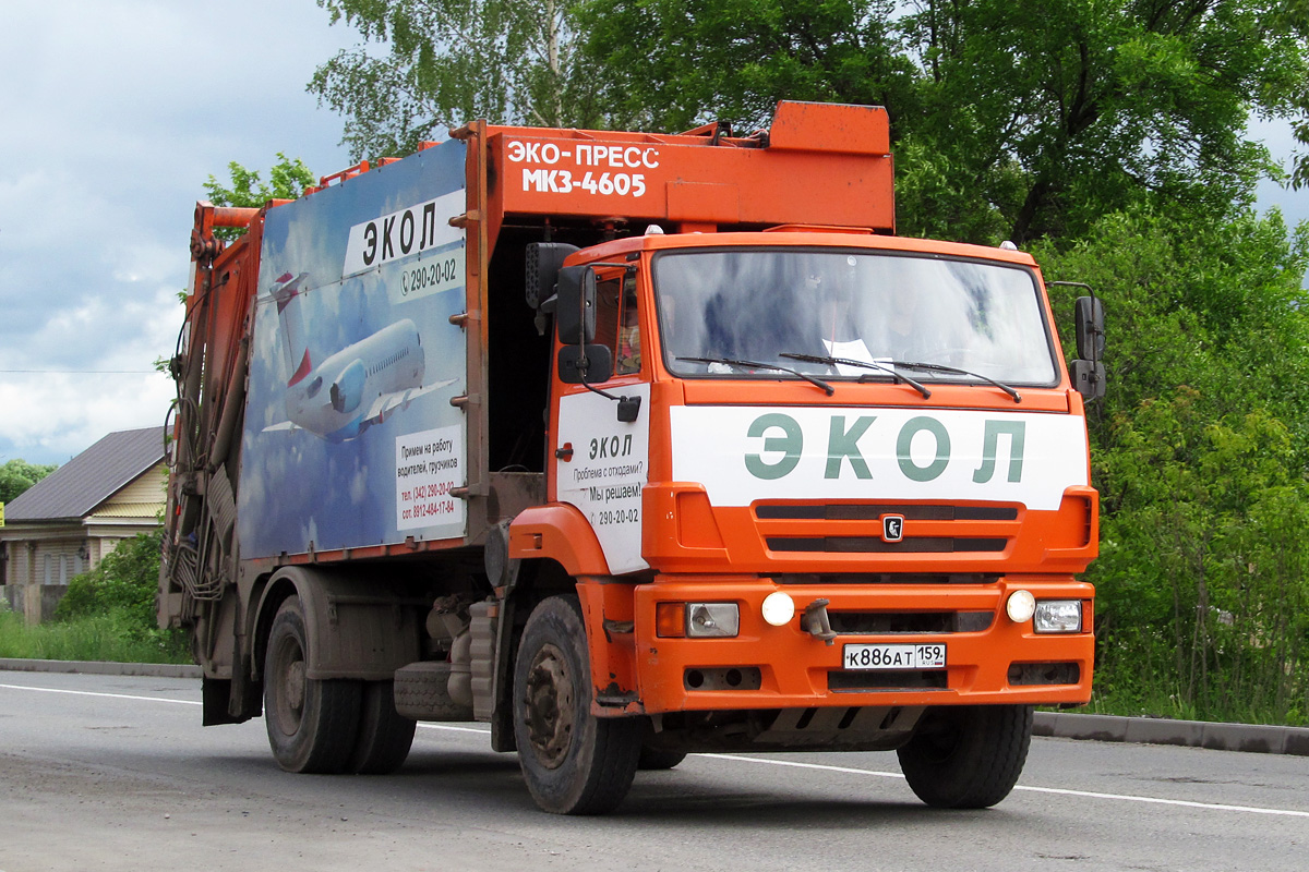 Пермский край, № К 886 АТ 159 — КамАЗ-53605-A4(23)