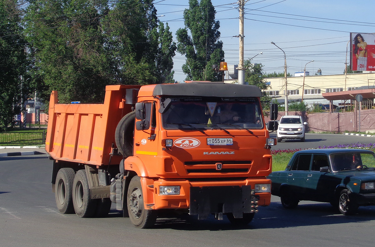 Саратовская область, № Т 055 ХР 64 — КамАЗ-65115-A4(23)