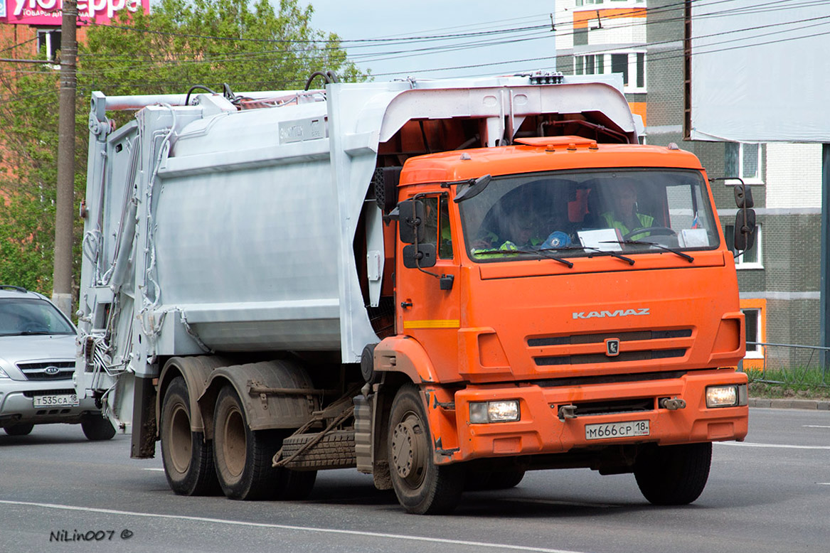 Удмуртия, № М 666 СР 18 — КамАЗ-65115-A4(23)