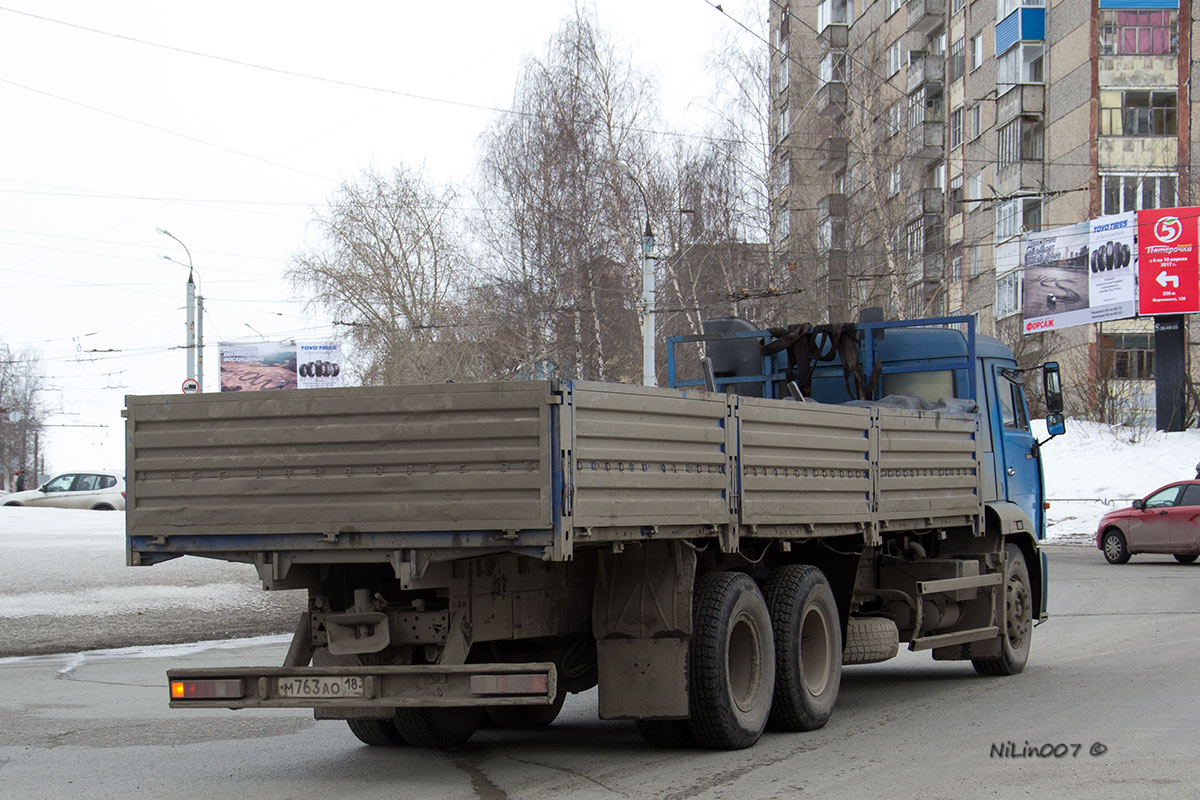 Удмуртия, № М 763 АО 18 — КамАЗ-65117-62