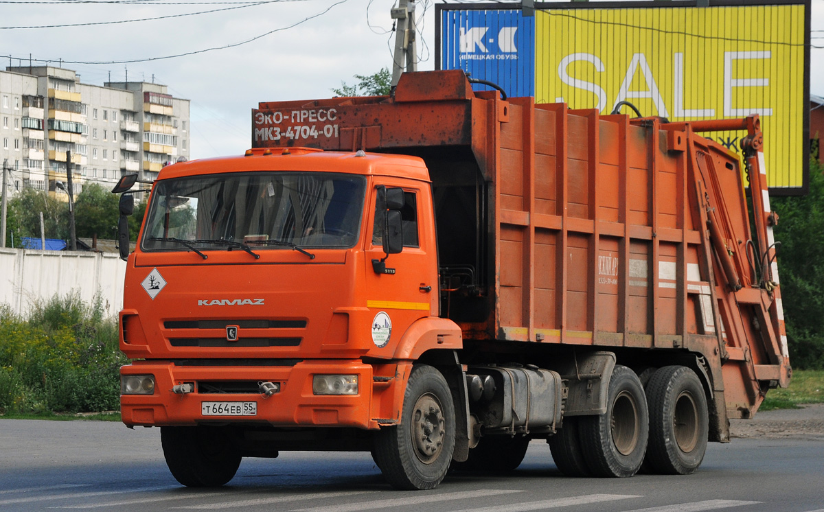 Омская область, № Т 664 ЕВ 55 — КамАЗ-65115-A4(23)