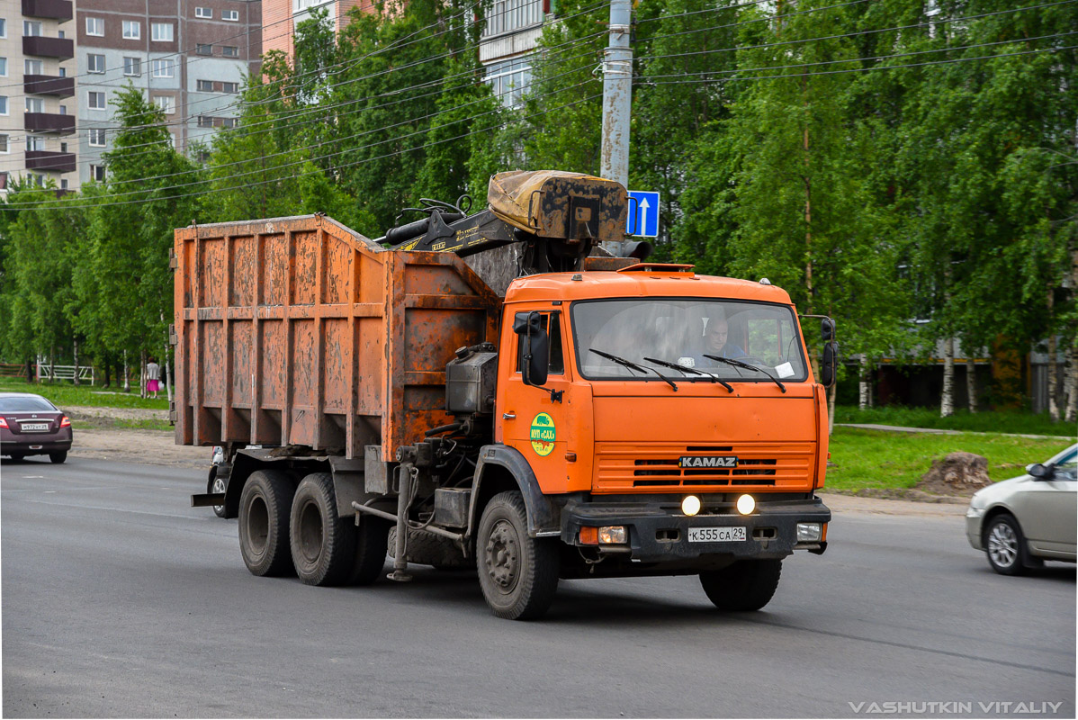 Архангельская область, № К 555 СА 29 — КамАЗ-65115-D3(97)