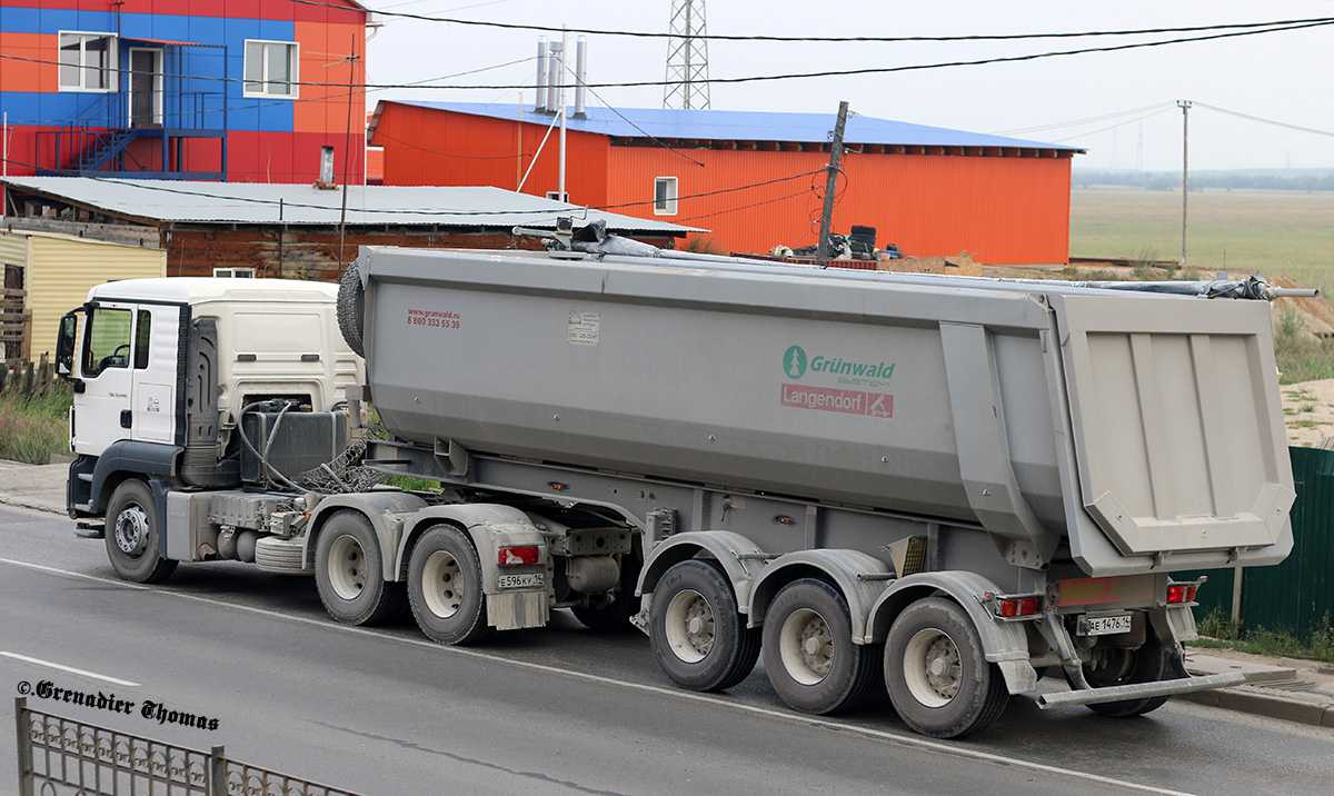 Саха (Якутия), № Е 596 КУ 14 — MAN TGS 33.440