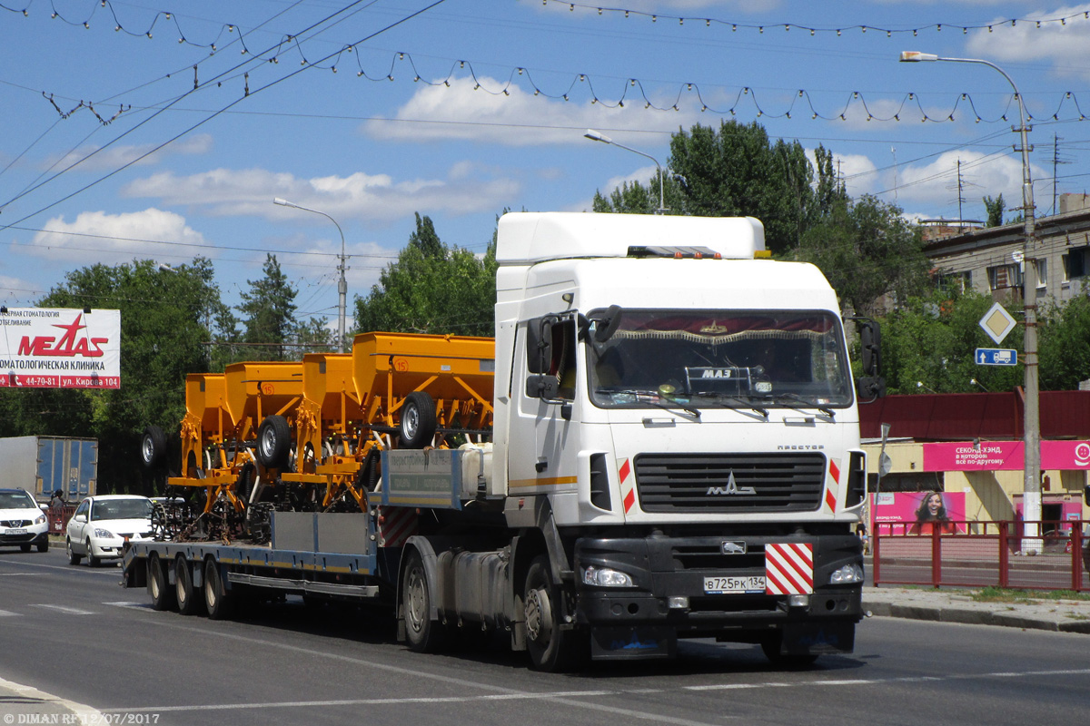 Волгоградская область, № В 725 РК 134 — МАЗ-544019