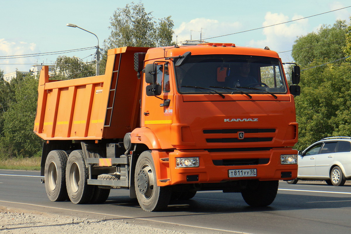 Омская область, № Т 811 УУ 55 — КамАЗ-65115-L4(19)