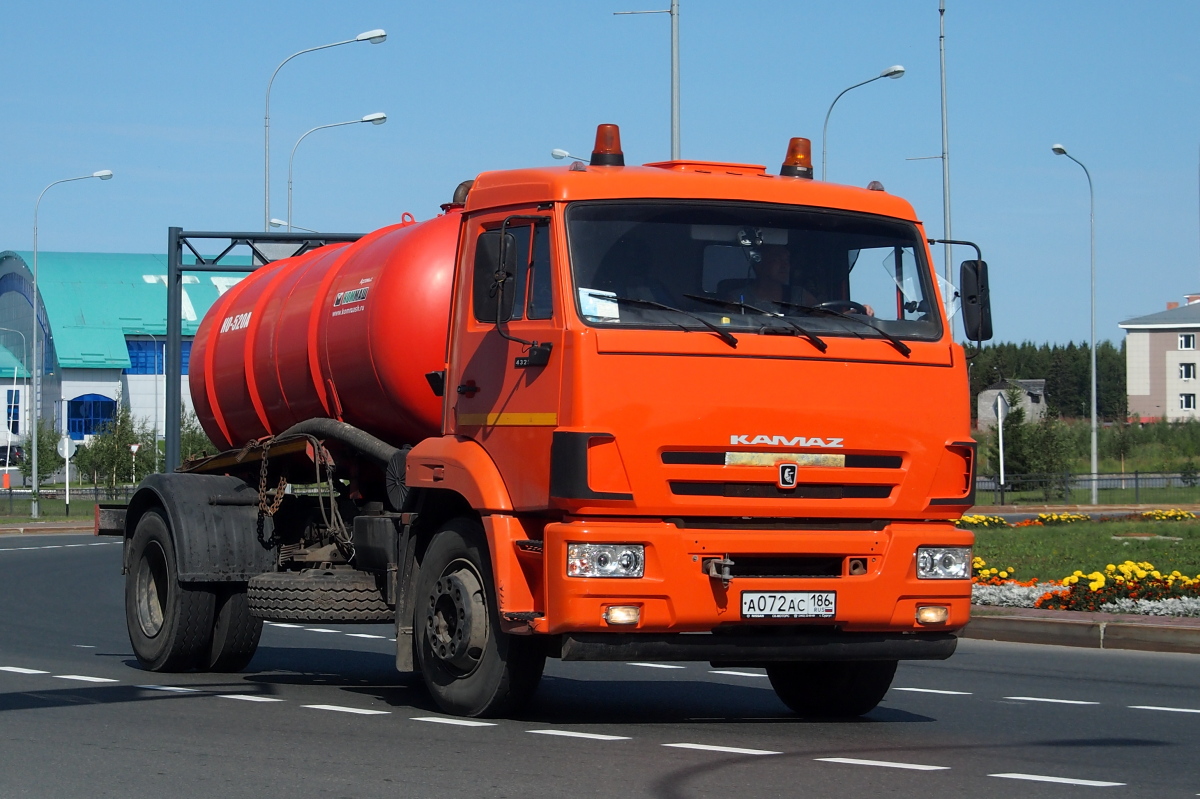 Ханты-Мансийский автоном.округ, № А 072 АС 186 — КамАЗ-43253-H3(99)